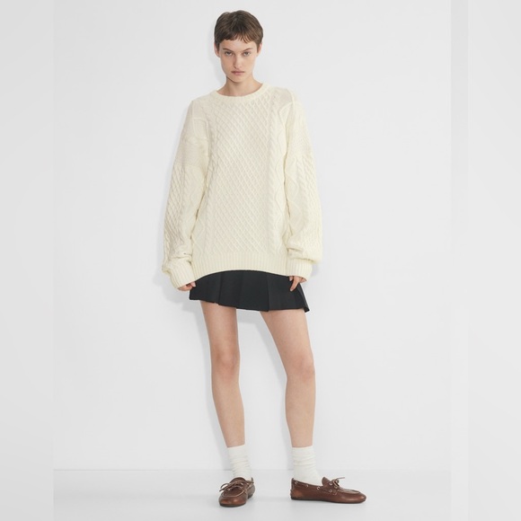 Sunday Best Sweaters - Sunday Best Cream Cable Knit Sweater